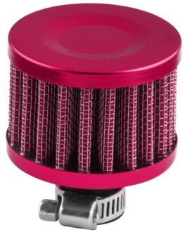1Pc 12Mm Auto Olie Koude Lucht Intake Crank Case Turbo Vent Breather Filter Auto Modificatie Luchtfilter Auto motorfiets Accessoires rood