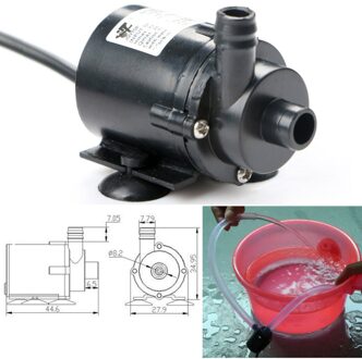 1Pc 12V 280L/H Waterpomp Micro Borstelloze Dompelpompen Motor Pomp voor Aquarium Fontein Luchtbevochtiger Solar Fontein