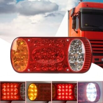 1Pc 12V 32 Led Auto Vrachtwagen Achterlicht Achterlicht Achter Stop Remlicht Signaal Indicator Voor Vrachtwagen vrachtwagen Caravans Van Ute