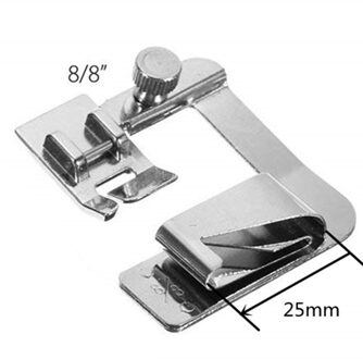 1Pc 13/19/22Mm Binnenlandse Naaimachine Voet Naaivoet Rolzoom Voeten Voor Brother Singer naaien Accessoires 7YJ243 25mm