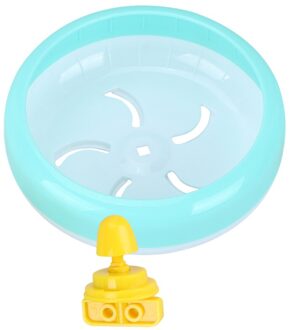 1Pc 14Cm Multipurpose Brede Geschiktheid Hamster Muizen Gerbil Rat Oefening Wiel Pp Run Disc Kleine Dieren Huisdier Speelgoed (Pi blauw