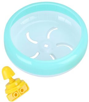 1Pc 14Cm Multipurpose Brede Geschiktheid Hamster Muizen Gerbil Rat Oefening Wiel Pp Run Disc Kleine Dieren Huisdier Speelgoed (Pi blauw