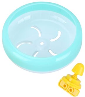 1Pc 14Cm Multipurpose Brede Geschiktheid Hamster Muizen Gerbil Rat Oefening Wiel Pp Run Disc Kleine Dieren Huisdier Speelgoed (Pi blauw