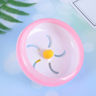 1Pc 14Cm Multipurpose Brede Geschiktheid Hamster Muizen Gerbil Rat Oefening Wiel Pp Run Disc Kleine Dieren Huisdier Speelgoed (Pi roze