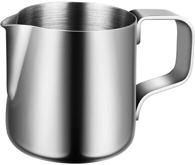1Pc 150Ml Rvs Melk Opschuimen Jug Latte Schenker Cappuccino Jug (Zilver) 2