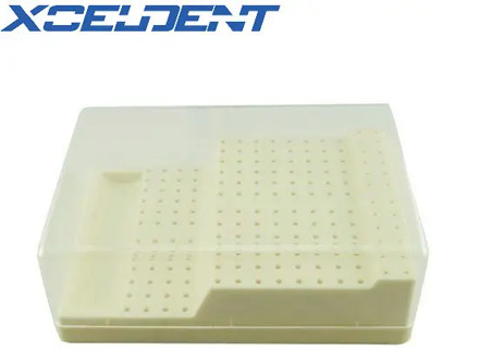 1PC 168 Holes Tooth Bur Block Holder Case Disinfection Box New Holder Station with Pull Out Drawer Dentistry Instrument