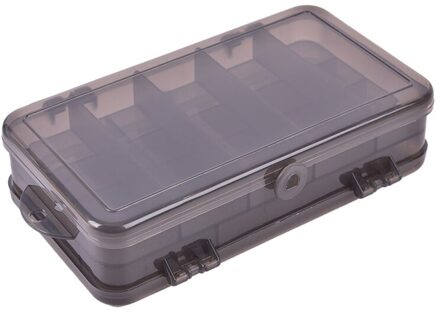 1Pc 17.7X10X4.5Cm Dubbelzijdig Visgerei Doos Compartimenten Lokken Haak Opbergdoos