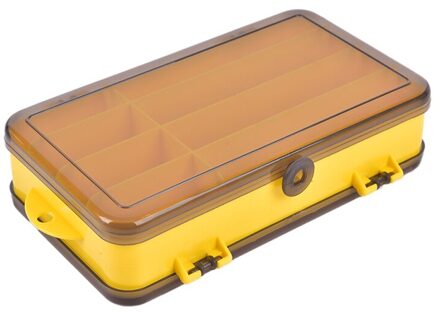1Pc 17.7X10X4.5Cm Dubbelzijdig Visgerei Doos Compartimenten Lokken Haak Opbergdoos