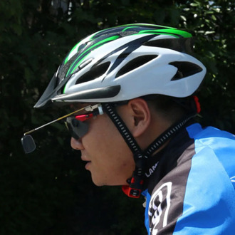 1PC 17 cm Cycling Rearview mirror For Helmet Adjustable Bicycle Outdoor Cycling Mirror Helmet Mount