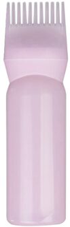 1PC 170ml Pro Salon Haarkleuring Verven Dye Fles Applicator Doseren Brush Tool Roze