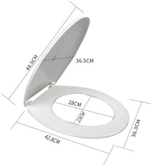 1Pc 18 Inch Verdikking Gedrukt Wc-deksel U-Vormige Toilet Seat Cover Universele Wc Deksel Creatieve Patronen Wc zee blauw landscape