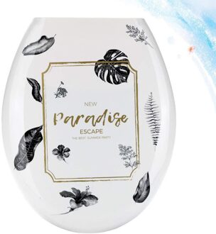 1Pc 18 Inch Verdikking Gedrukt Wc-deksel U-Vormige Toilet Seat Cover Universele Wc Deksel Creatieve Patronen Wc zee gouden eaf