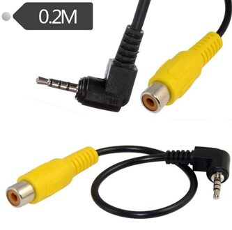 1Pc 2.5Mm Av-In Converter Video Kabel Stereo Stekker Naar Rca Female Adapter