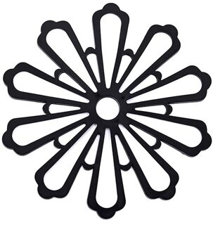 1Pc 2 Kleuren Siliconen Kom Drinken Coffee Cup Pad Onderzetters Placemats Anti Pad Antislip Eettafel tafel Matten Keuken Accessoires zwart