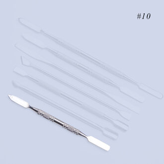 1pc 2 manieren Rvs Cuticle Cutter Nail Art Polish Tool Dubbelzijdig Pusher Remover Roerstaafje Manicure Cleaner SA809 10