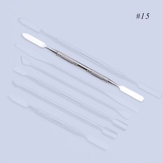 1pc 2 manieren Rvs Cuticle Cutter Nail Art Polish Tool Dubbelzijdig Pusher Remover Roerstaafje Manicure Cleaner SA809 15