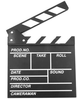 1Pc 20*20Cm Director Video Scene Clapperboard Tv Film Klepel Bord Film Slate Cut Prop -39