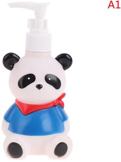1Pc 200Ml Schattige Beer Draagbare Lotion Fles Zeepdispenser Douchegel Shampoo Fles Cartoon Druk Fles 15*6Cm A1
