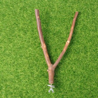 1Pc 20Cm Vogel Papegaai Natuurlijke Houten Vork Stand Baars Birdcage Staat Voor Huisdier Vogel Speelgoed