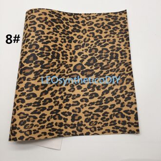 1PC 21X29CM Leopard Printed Faux Leather Fabric, Synthetic Leather Fabric Leather Sheets For Making Bows LEOsyntheticoDIY T420A 8