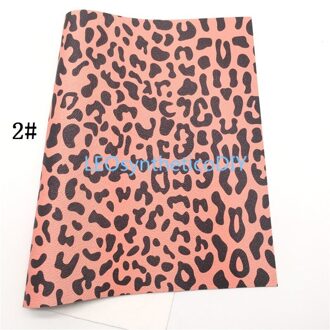 1Pc 21X29CM Luipaard Gedrukt Synthetisch Leer, Faux Leer Stof Pu Leer Voor Maken Bows Leosyntheticodiy 6S05A