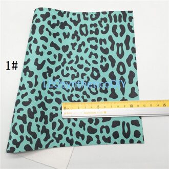 1Pc 21X29CM Luipaard Gedrukt Synthetisch Leer, Faux Leer Stof Pu Leer Voor Maken Bows Leosyntheticodiy 6S05A