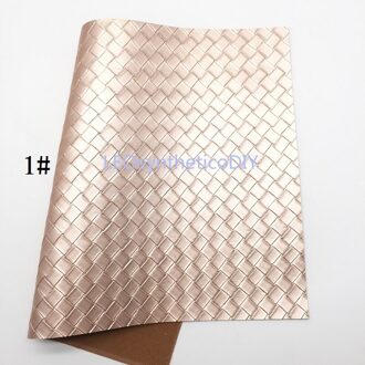 1Pc 21X29CM Weave Reliëf Synthetisch Leer Stof Lederen Lakens, Pu Leer Voor Maken Bows Leosyntheticodiy 4S01