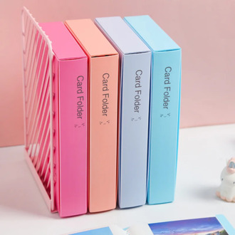 1pc 240 Slots ID Holders Cute cartoon card book star large card Stock capacity business card clip ticket collection book stocks