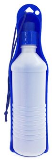 1Pc 250Ml Draagbare Huisdier Hond Water Flessen Outdoor Travelling Camping Kom Voeden Dispenser Opvouwbare Tank Drinken blauw