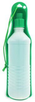 1Pc 250Ml Draagbare Huisdier Hond Water Flessen Outdoor Travelling Camping Kom Voeden Dispenser Opvouwbare Tank Drinken groen