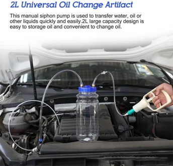 1pc 2L Universal Oil Change Artifact Manual Pump Suction Oil Pump Artifact Vacuum Pump Vacuum Pump Maintenance Tool