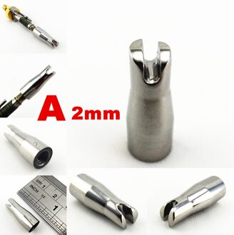1pc 2mm EEN Type Lederen Craft Druk Groef Lijn Elektrische Vouw Rand Machine Soldeerbout Vervangen Tip Hoofd tool Carving Stempelen