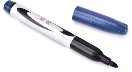 1pc 3 Kleuren Enkele Kop Fineliner Pennen Marker Pen Waterbasis Diverse Inkt Arts Tekening Voor Kinderen Graffiti Haak fiber Pen blauw