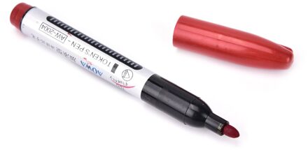 1pc 3 Kleuren Enkele Kop Fineliner Pennen Marker Pen Waterbasis Diverse Inkt Arts Tekening Voor Kinderen Graffiti Haak fiber Pen rood