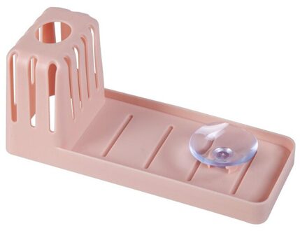 1Pc 3 Kleuren Gootsteen Zuignap Rack Reinigingsborstel Rack Drain Eetstokjes Opbergtas Thuis Keuken Gratis Punch Zeep opbergrek