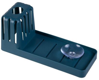 1Pc 3 Kleuren Gootsteen Zuignap Rack Reinigingsborstel Rack Drain Eetstokjes Opbergtas Thuis Keuken Gratis Punch Zeep opbergrek