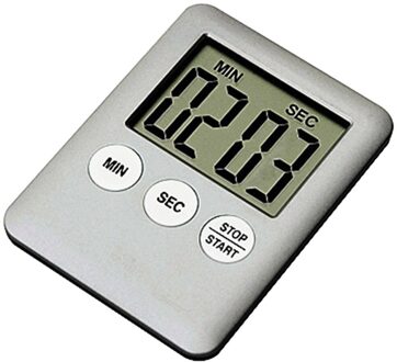 1Pc 3 Kleuren Leuke Groene Super Dunne Lcd Digitale Scherm Kookwekker Vierkante Koken Tellen Countdown Alarm Magneet klok