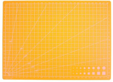 1pc 30*22cm A4 Grid Lijnen Self Healing Snijmat Craft Card Stof Leer Papier Board Oranje