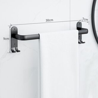 1Pc 30/40/50Cm Aluminium Wand-Badkamer Handdoek Rack Keuken Handdoek Opknoping Bar Thuis levert A 30cm