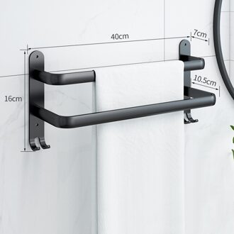 1Pc 30/40/50Cm Aluminium Wand-Badkamer Handdoek Rack Keuken Handdoek Opknoping Bar Thuis levert B 40cm