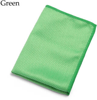 1Pc 30*40Cm Water Absorbeerbare Glas Keuken Schoonmaakdoekje Doekjes Tafel Venster Poetslappen groen