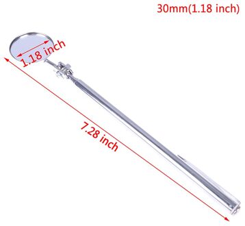 1Pc 30/50Mm Inspectie Spiegel Auto Telescopische Detectie Lens Inspectie Ronde Spiegel 360 Reparatie Tool as pic1