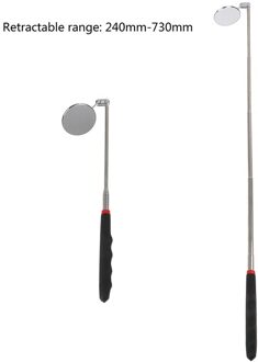 1Pc 30/50Mm Inspectie Spiegel Auto Telescopische Detectie Lens Inspectie Ronde Spiegel 360 Reparatie Tool