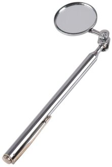 1Pc 30 Mm Auto Telescopische Detectie Lens Inspectie Ronde Spiegel 360 Graden Rotatie Reparatie Tool Intrekbare 17 Om 49 cm