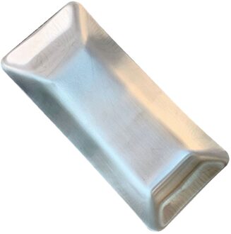 1Pc 304 Rvs Handdoek Opslag Plaat Tissue Plaat Kleine Servet Plaat Voor Restaurant Home zilver