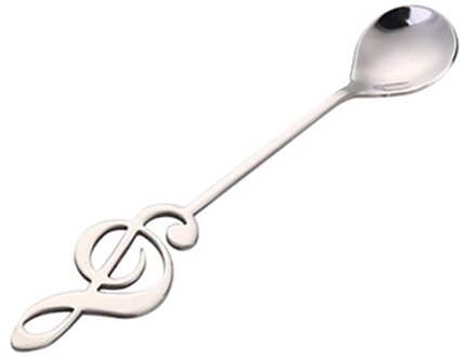 1Pc 304 Rvs Muzieknoten Lepel Koffie Lepel Roeren Lepel Mok Lepel Muziek Bar Ijs Creatieve Drinken gereedschap 01