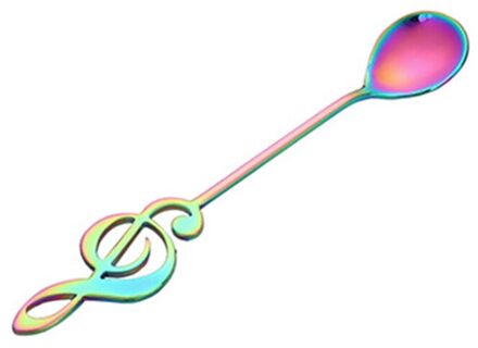 1Pc 304 Rvs Muzieknoten Lepel Koffie Lepel Roeren Lepel Mok Lepel Muziek Bar Ijs Creatieve Drinken gereedschap 07