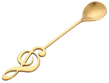 1Pc 304 Rvs Muzieknoten Lepel Koffie Roeren Lepel Mok Muziek Bar Ijs Creatieve Lepel 02