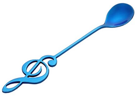 1Pc 304 Rvs Muzieknoten Lepel Koffie Roeren Lepel Mok Muziek Bar Ijs Creatieve Lepel 06