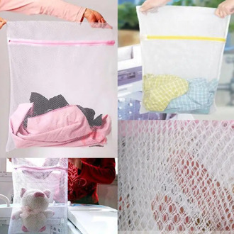 1Pc 30x40cm Women Lingerie Wash Laundry Bags Home Using Clothes Washing Net Mesh Bags Storage Organizer